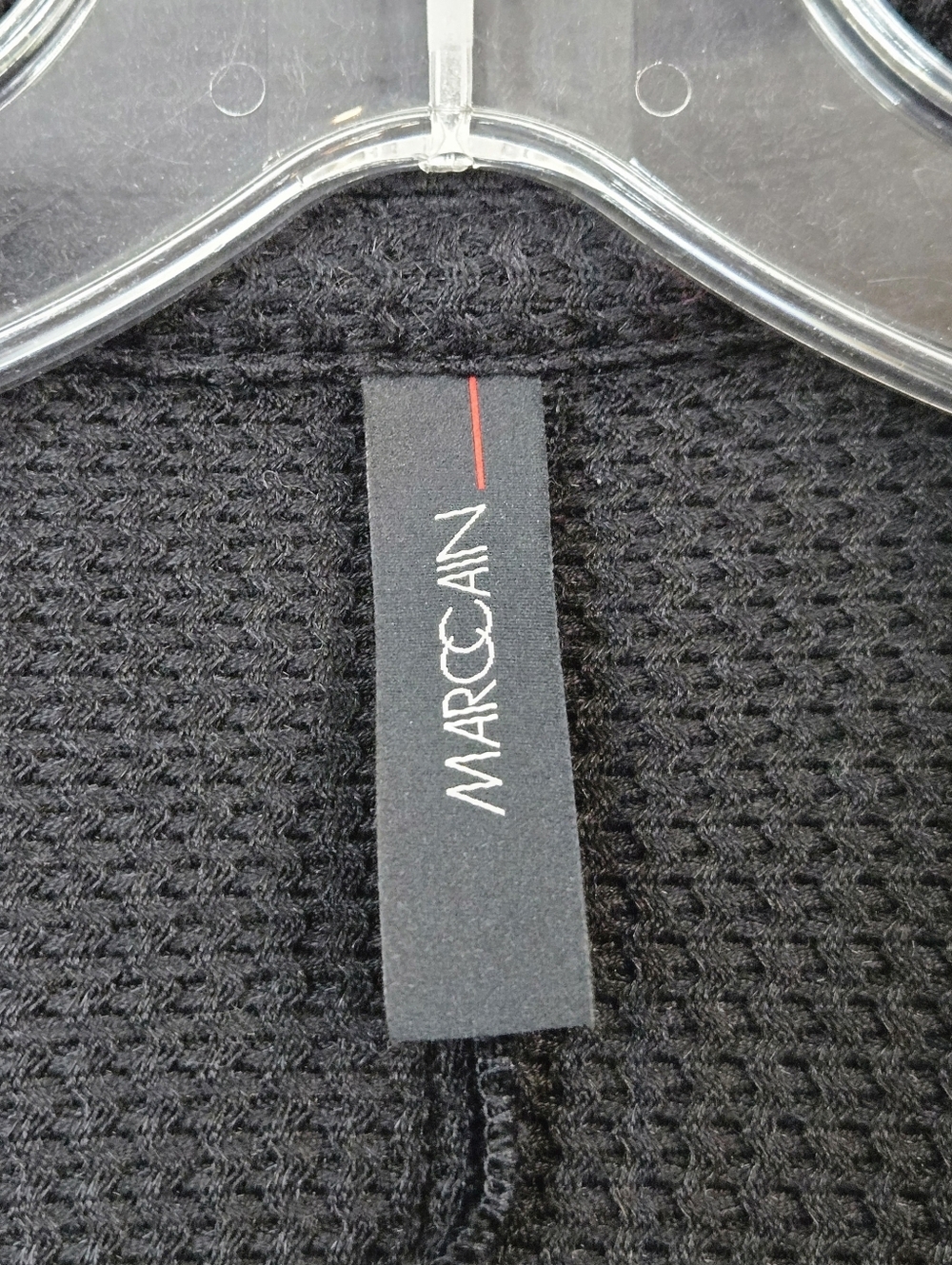 Marc Cain Black Cotton Blend Knit Blazer, Size N5/10 ~ EUC - Picture 4 of 8